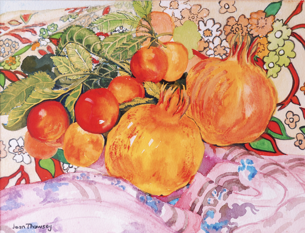 Pomegranates and Plums od Joan  Thewsey