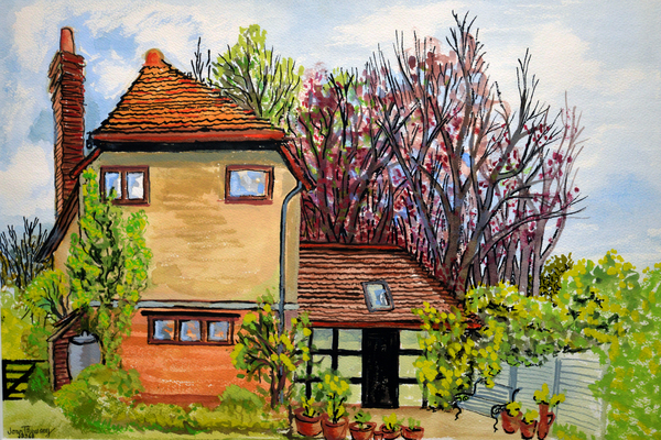 Rose Cottage, Cookham, Lord Astors Farm Cliveden od Joan  Thewsey