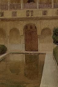 Patio de of La Alberca, Granada. od Joaquin Sorolla