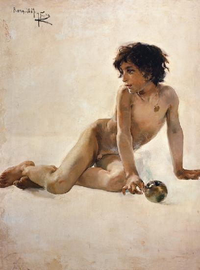 Portrait of a naked boy (Akademia)