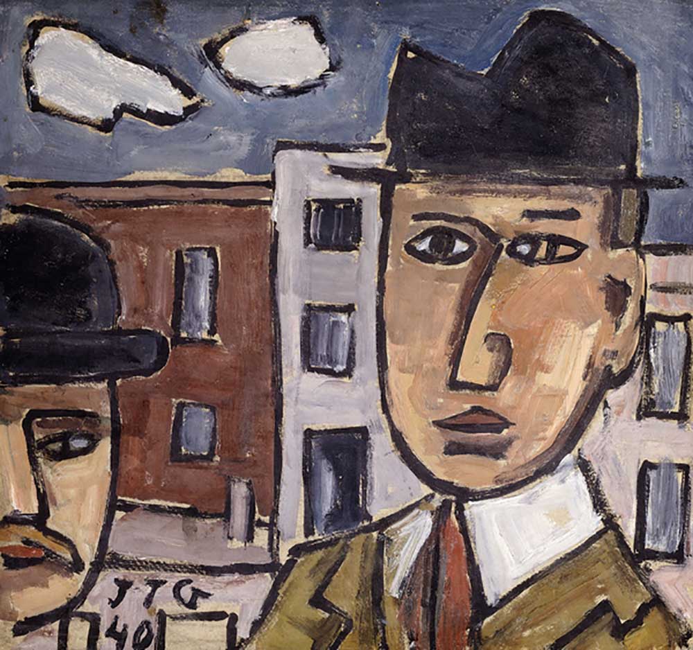 Man with Hat; Hombre con Sombrero, 1940 od Joaquin Torres-Garcia