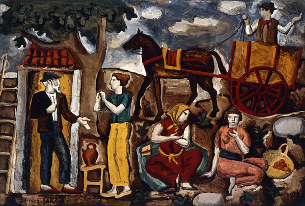 Gypsies, 1927 od Joaquin Torres-Garcia