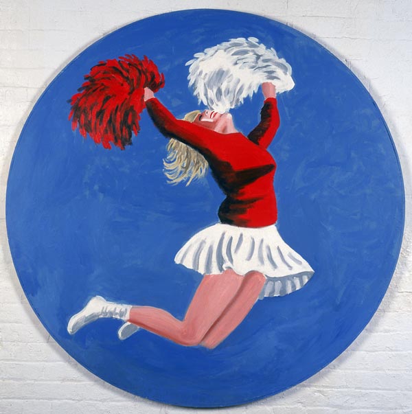 Cheerleader Tondo, 2001 (oil on canvas)  od Joe Heaps  Nelson