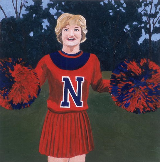 ''N'' Cheerleader, 2000 (oil on panel)  od Joe Heaps  Nelson