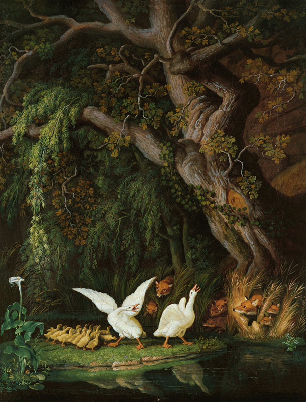 Foxes and Geese od Joh. Heinrich d.Ä. Tischbein