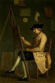 Self-portrait at the easel. od Joh. Heinrich Wilhelm Tischbein