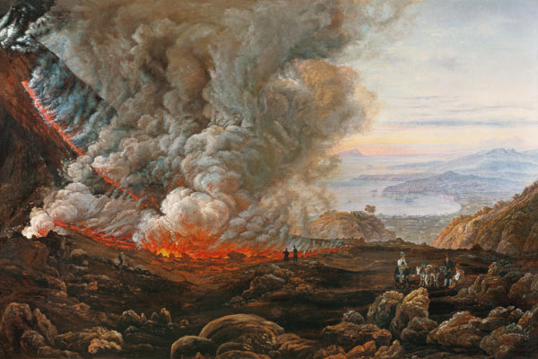 Outbreak of the Vesuvs od Johan Christian Clausen Dahl