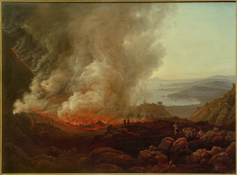 Der Ausbruch des Vesuv im Dezember 1820. od Johan Christian Clausen Dahl
