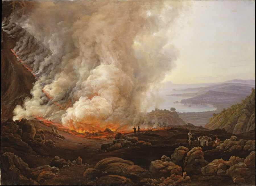 The Eruption of Vesuvius in December 1820 od Johan Christian Clausen Dahl