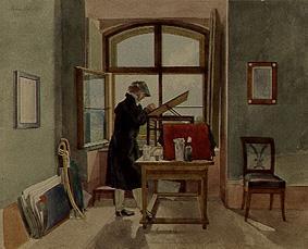 The painter Erhard in the studio od Johann Adam Klein