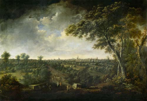 Leipzig, seen by Lindenau od Johann Alexander Thiele