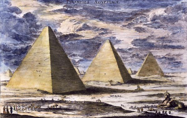Giza , Pyramids od Johann Bernhard Fischer von Erlach