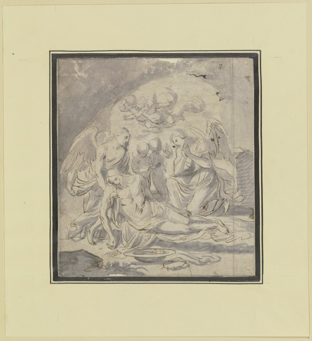 Engel klagen über dem Leichnam Christi od Johann Christoph Storer