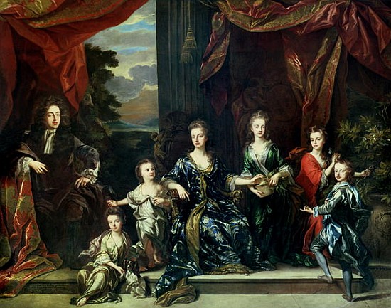 John Churchill (1650-1722) 1st Duke of Marlborough and Sarah (1660-1744) Duchess of Marlborough with od Johann Closterman