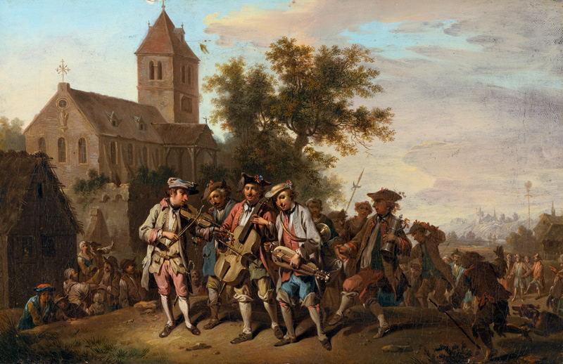 Village Musicians od Johann Conrad Seekatz