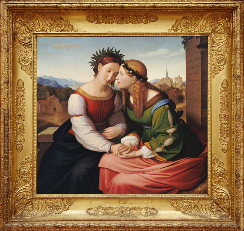 Italia and Germania (Sulamith and Mary) od Johann Friedrich Overbeck