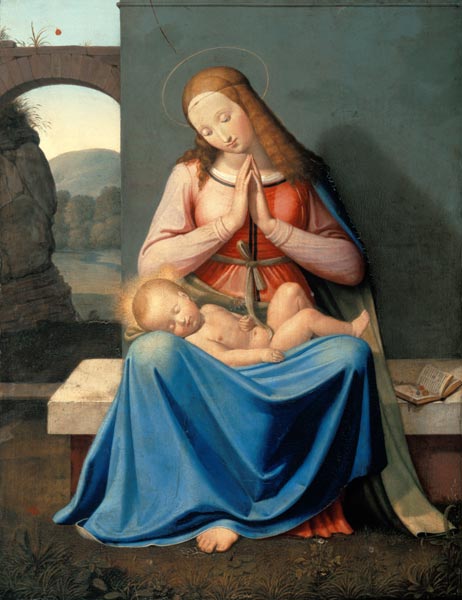 The Madonna in front of the wall od Johann Friedrich Overbeck