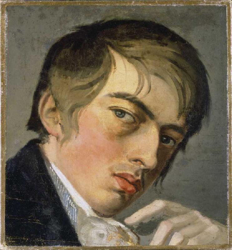 Self-portrait (study) od Johann Friedrich Overbeck
