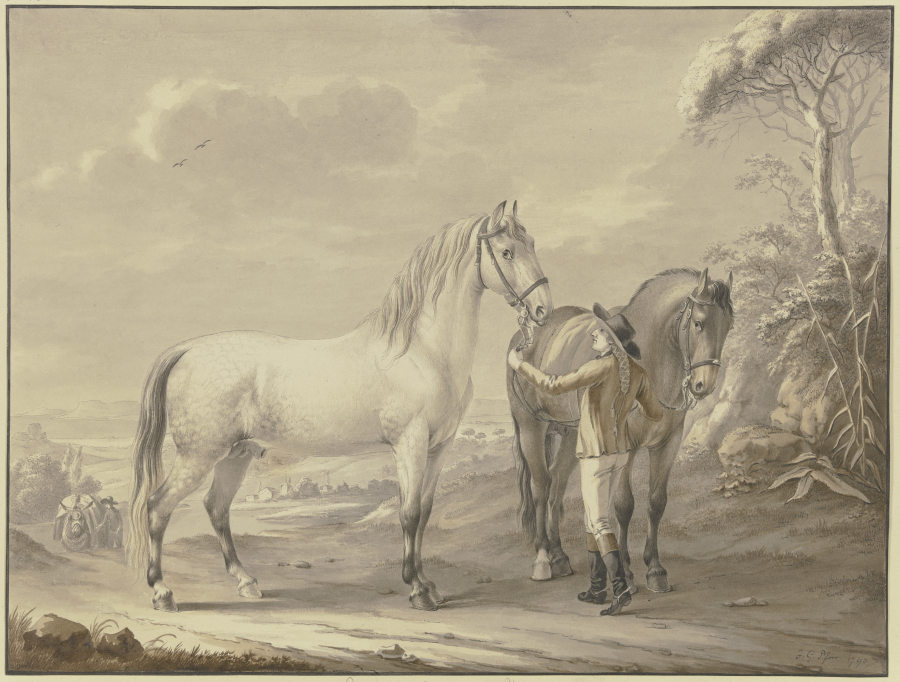 Neapolitan horses od Johann Georg Pforr