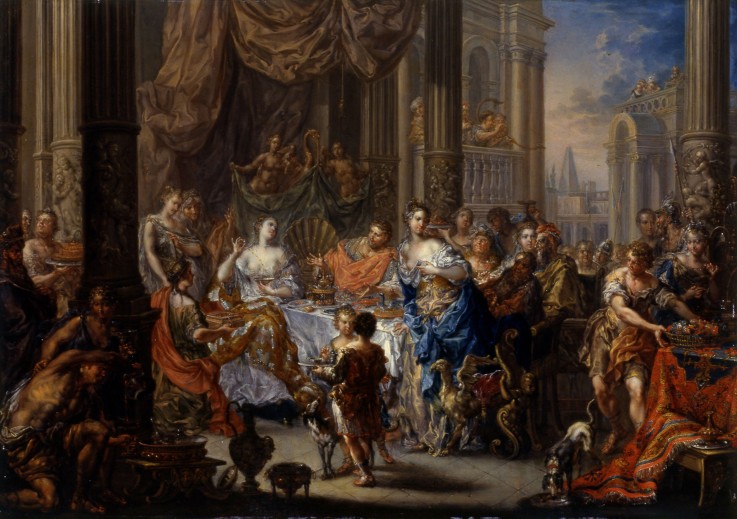 Cleopatra's feast od Johann Georg Platzer