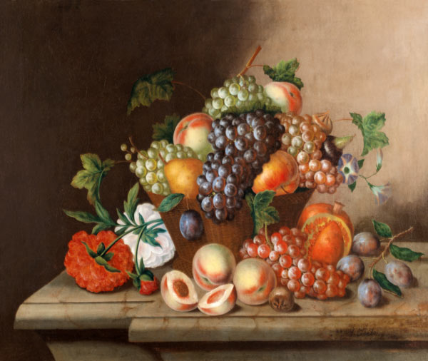 Fruit still life od Johann Georg Seitz
