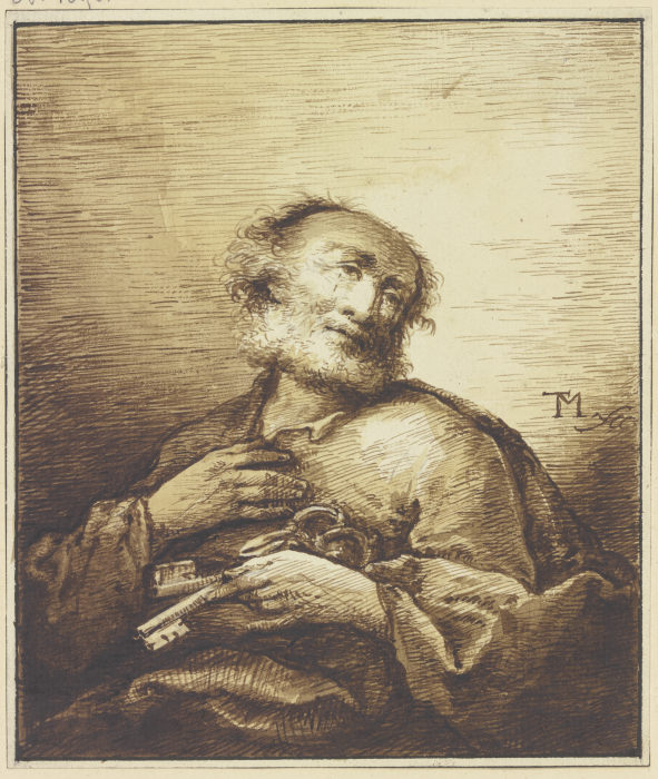 Peter the Apostle od Johann Georg Trautmann