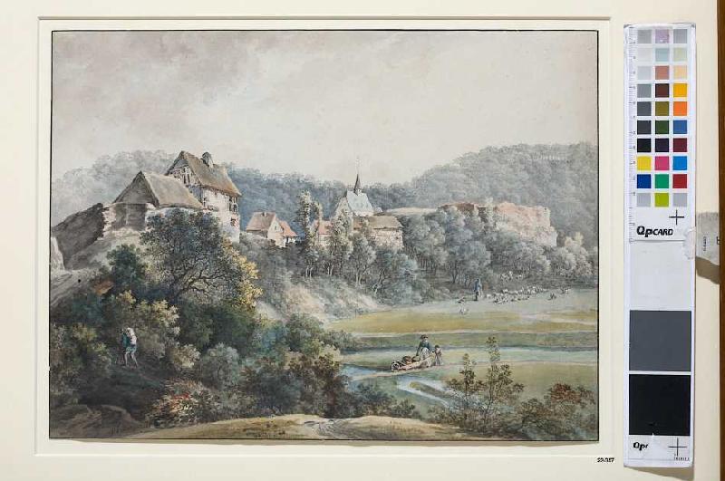 Blick auf Adolfseck im Rheingau od Johann Georg von Dillis