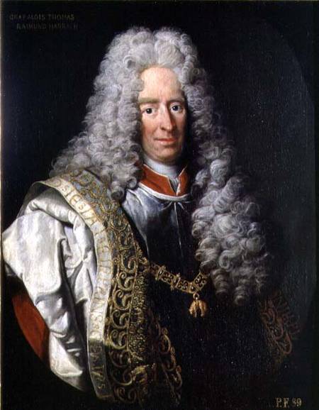 Count Alois Thomas Raimund von Harrach Viceroy of Naples (1669-1742) od Johann Gottfried Auerbach