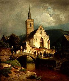 The procession od Johann Gottfried Pulian