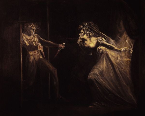 Lady Macbeth with the daggers od Johann Heinrich Füssli