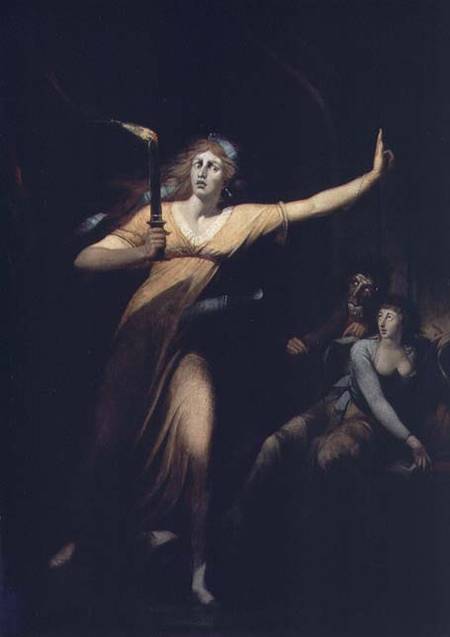 Lady Macbeth Sleepwalking od Johann Heinrich Füssli