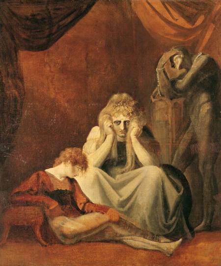 'Here I and Sorrow Sit' Act II Scene I of 'King John'  1783 od Johann Heinrich Füssli