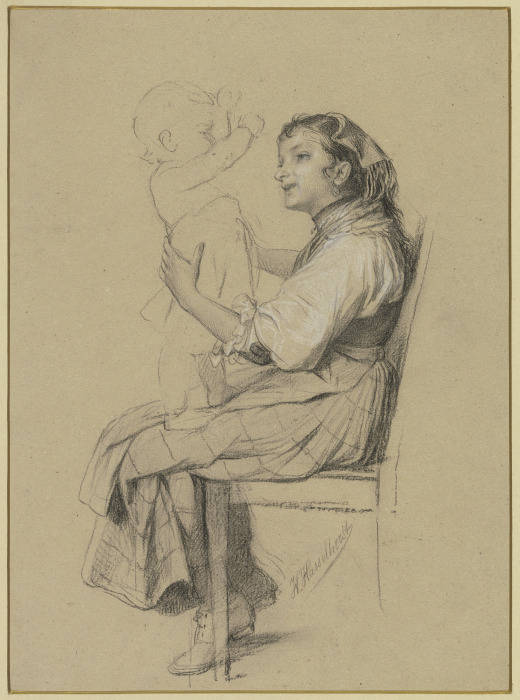 Cicocara with child od Johann Heinrich Hasselhorst