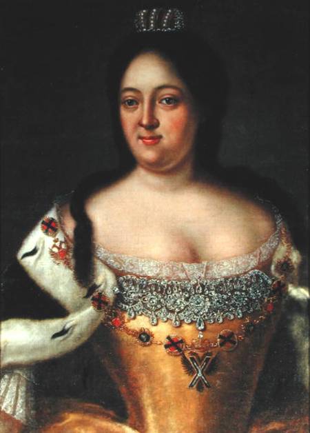 Portrait of Empress Anna Ioannovna (1693-1740) od Johann Heinrich Wedekind