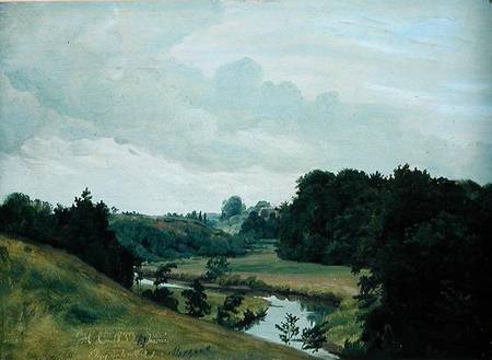 The River Alster at Poppenbuttel in the Morning od Johann Herman Carmiencke