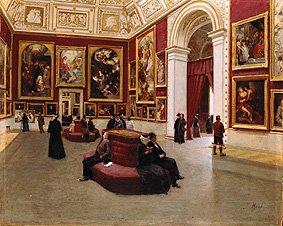 The Rubenssaal in the old pinacotheca Munich od Johann Lorenz Maaß