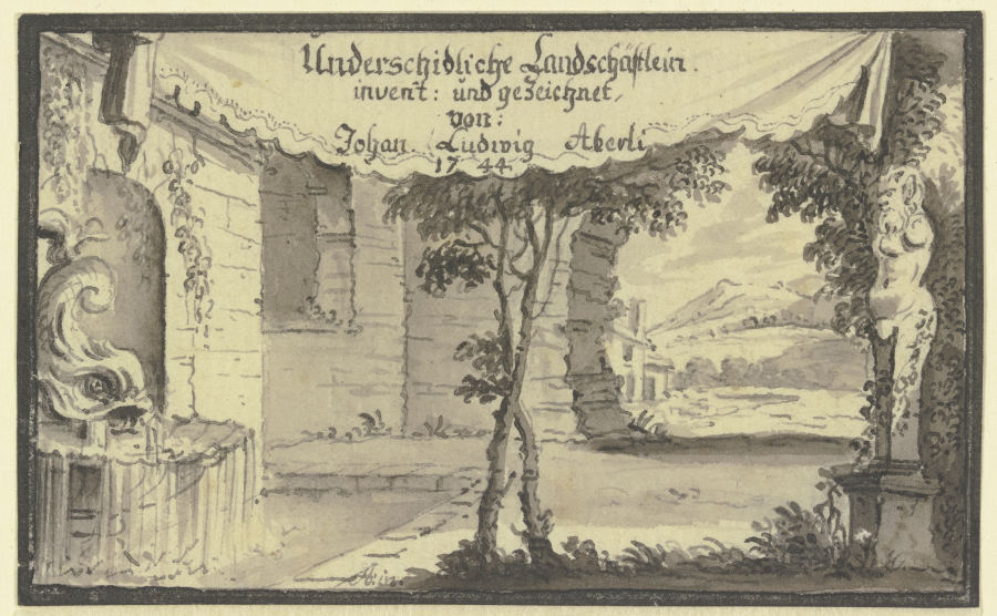Title page od Johann Ludwig Aberli