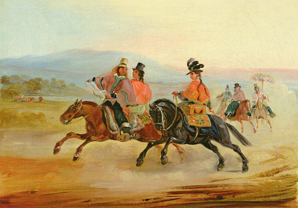 Chilean Riders od Johann Moritz Rugendas