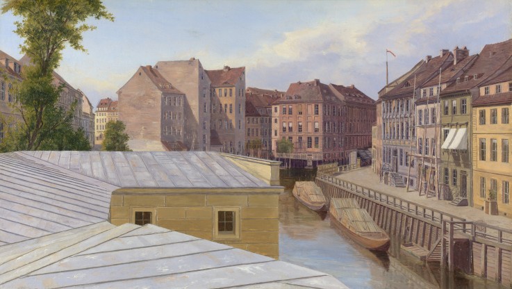 The Friedrichsgracht, Berlin od Johann Philipp Eduard Gaertner