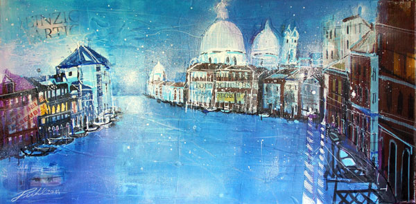 Venedig,  Canale Grande, Santa Maria Salute od Johann Pickl