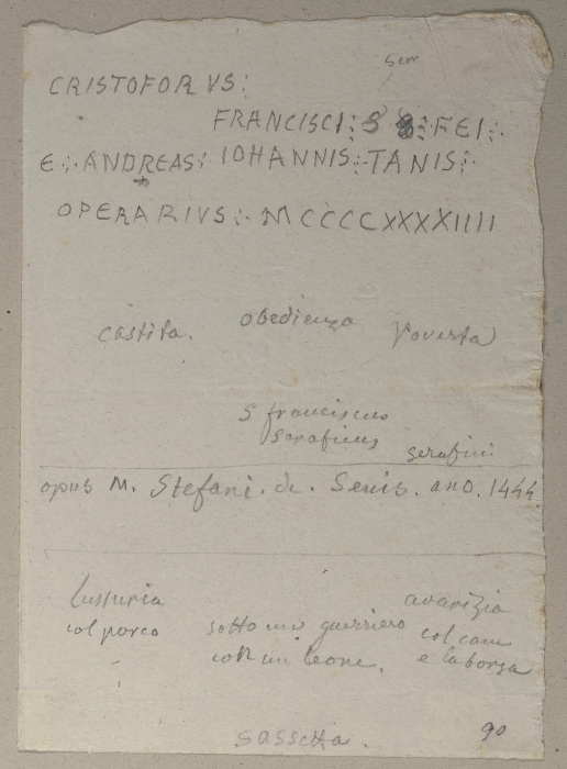 Die Nachschrift einer Inschrift od Johann Ramboux