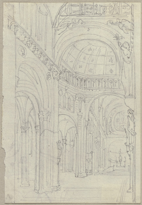 Innenraum des Doms zu Siena od Johann Ramboux