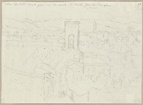 Perugia, mit Blick auf die Porta di SantAngelo, welche auf den Berg zu den Franziskanern führt