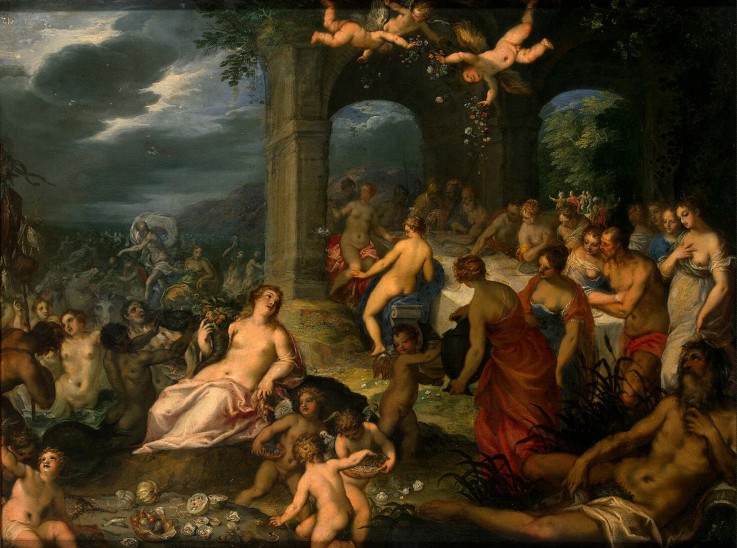 Feast of the Gods (The Marriage of Peleus and Thetis) od Johann Rottenhammer