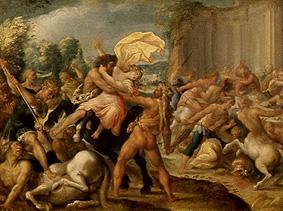 Hercules frees Dejanira from the arms of the centaur Eurytion od Johann Rottenhammer