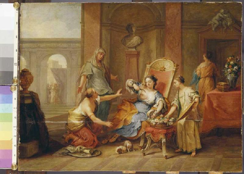 Death of the Cleopatra. od Johann Rudolf Byss