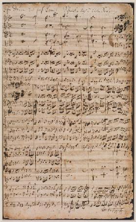 Autograph manuscript Cantata BWV 180 'Schmucke dich o liebe Seele'