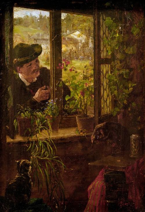 At the Window od Johann Sperl