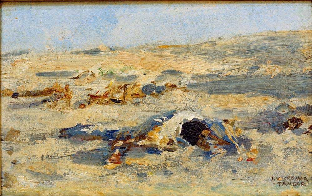 The desert at Tangier od Johann Viktor Kramer