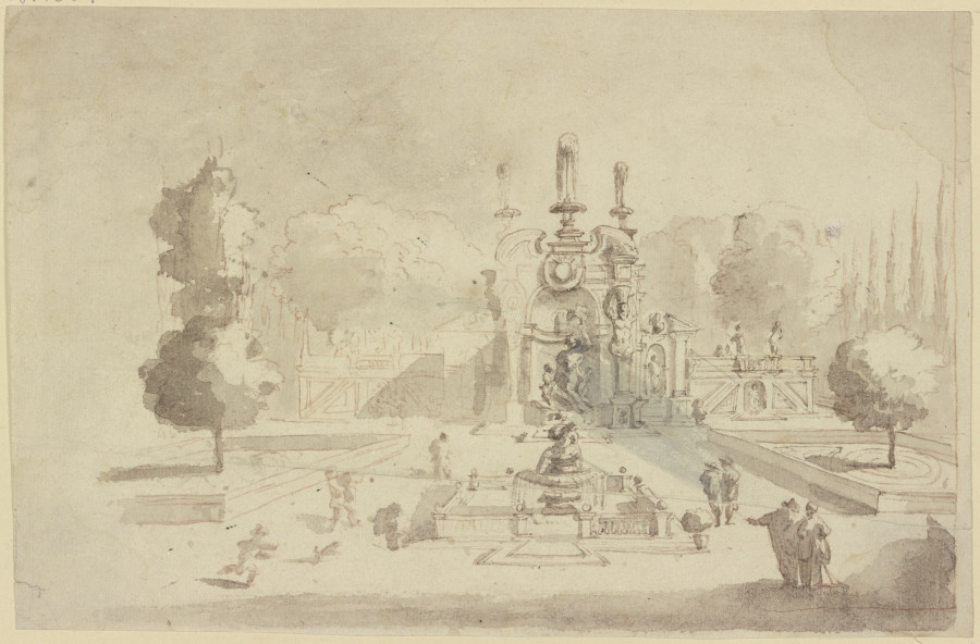 Wasserspiele zu Frascati od Johann Wilhelm Baur